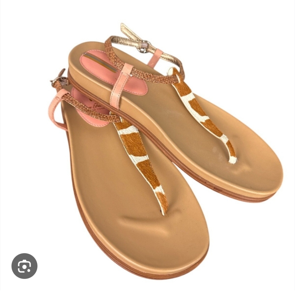Sam Edelman Brown and Pink Sandals